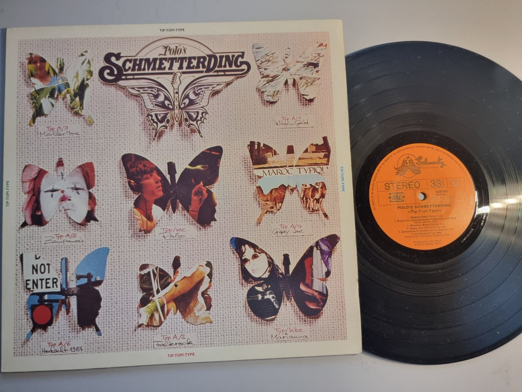 Dischi in vinile: LP Polo's Schmetterding – Tip-Topi-Type – Usato da Schaffhausen venduto da Kellerrassel