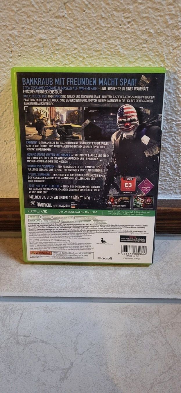 Microsoft Giochi: Xbox 360 Spiel - Payday 2 – Usato da Münsingen venduto da Heroism2010 1
