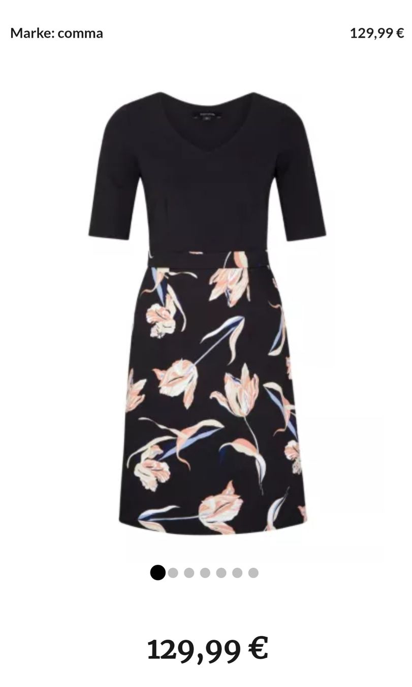 Comma Vestiti: Comma Kleid Gr.38 mit Blumenmuster, Top Zustand ein mal an – Nuovo (secondo la descrizione) da Emmenbrücke venduto da gatasalvache