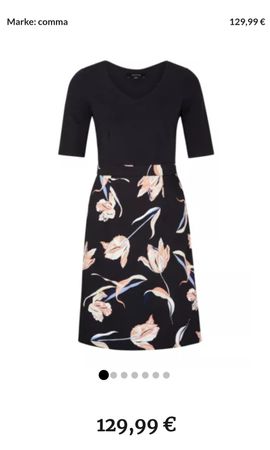 Comma Kleid Gr.38 mit Blumenmuster, Top Zustand ein mal an