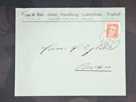 CL08 Enveloppe + Timbre Suisse 1927