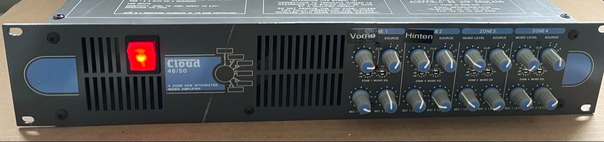 Amplificatori: CLOUD 46-50 4-Zonen-integrierter Mischverstärker – Usato da Basel venduto da Upps_23