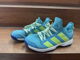 Adidas Kinder Turnschuhe, Grösse 37 36, hellblau-Grün, Top!