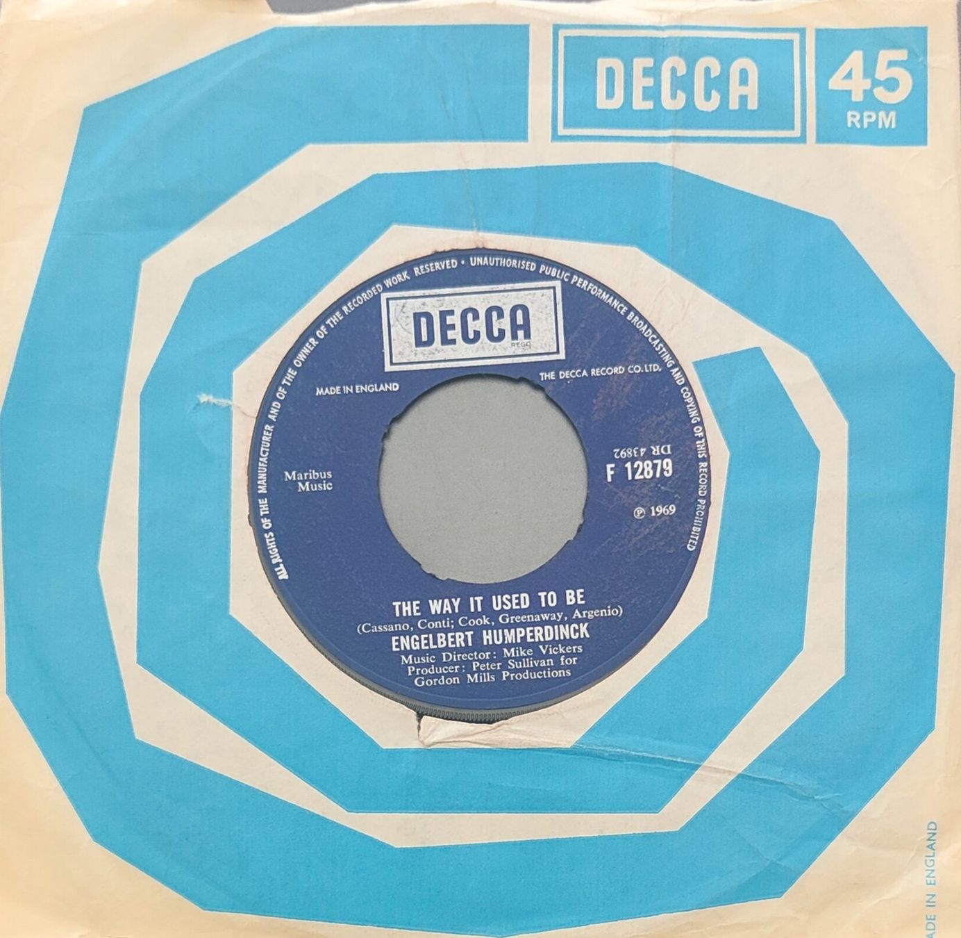Dischi in vinile: Vinyl Single Engelbert - The Way It Used To Be – Usato da Langenthal venduto da Modo39