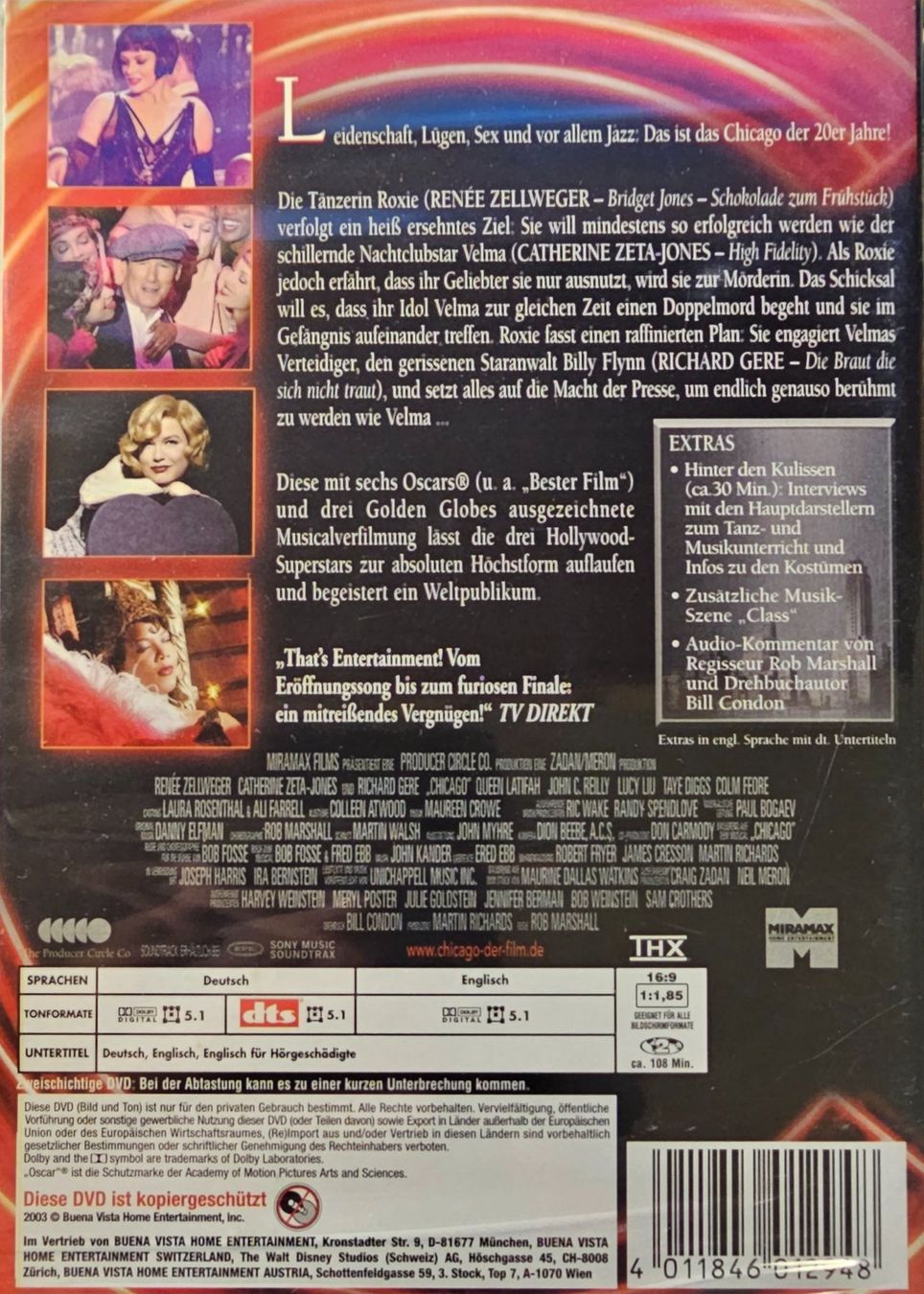 Tous les DVDs: Chicago – Neuf avec emballage d'origine à Wahlen b. Laufen par Cg10 1