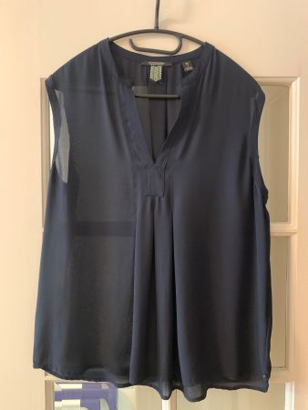 Scotch&Soda Sommer-Bluse: Gr. 42 / L, blau
