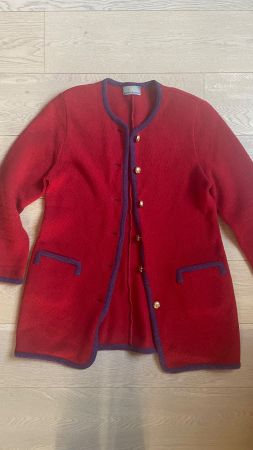 Veste rouge, laine bouillie Mirabell Salzburg, Autriche