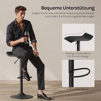 Barhocker 2-er Set, höhenverstellbar, 360° drehbar