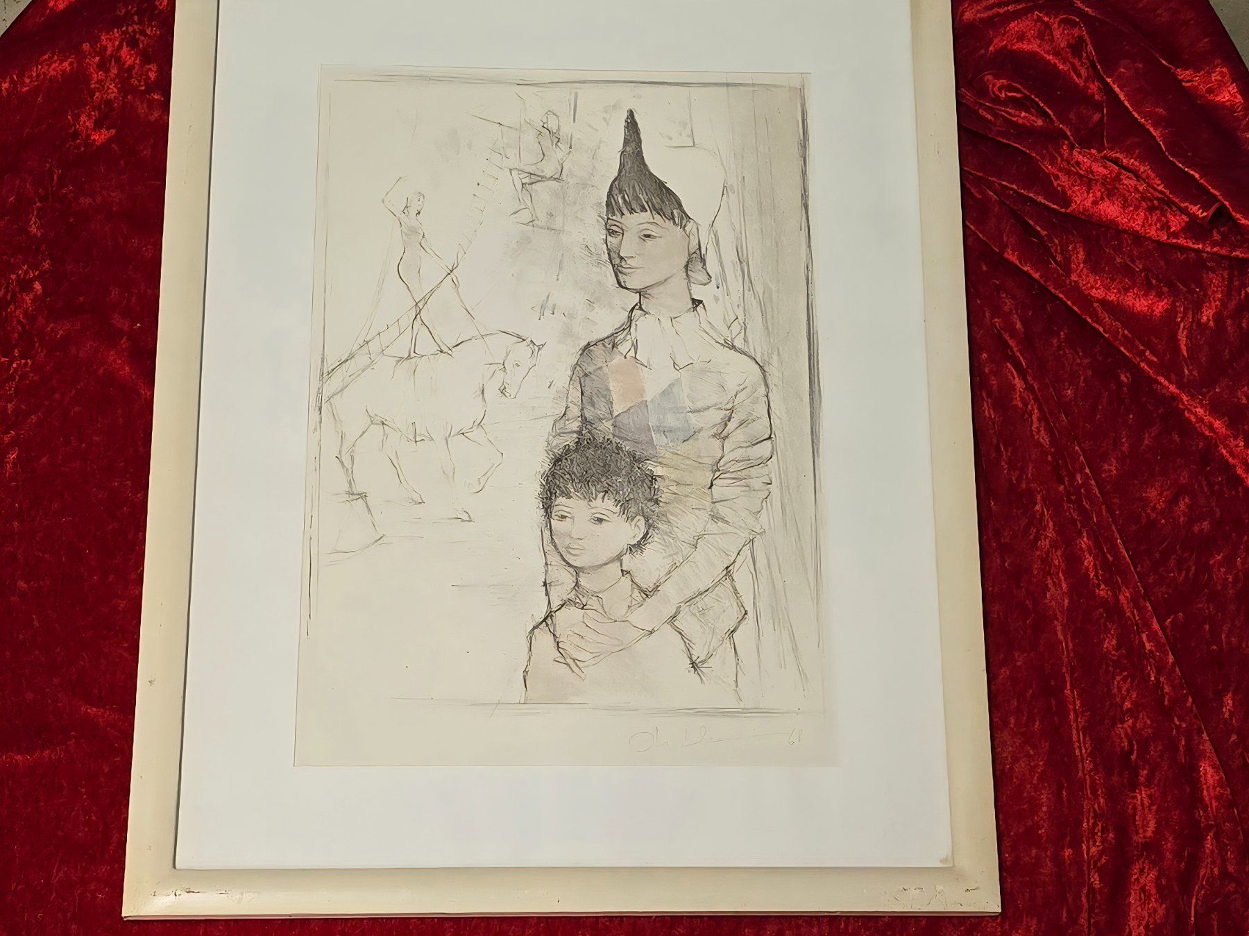 Grafica & Litografie: Otto Bachmann. Original-Lithografie. Handsigniert&datiert – Usato da Reinach BL venduto da Pendling 1