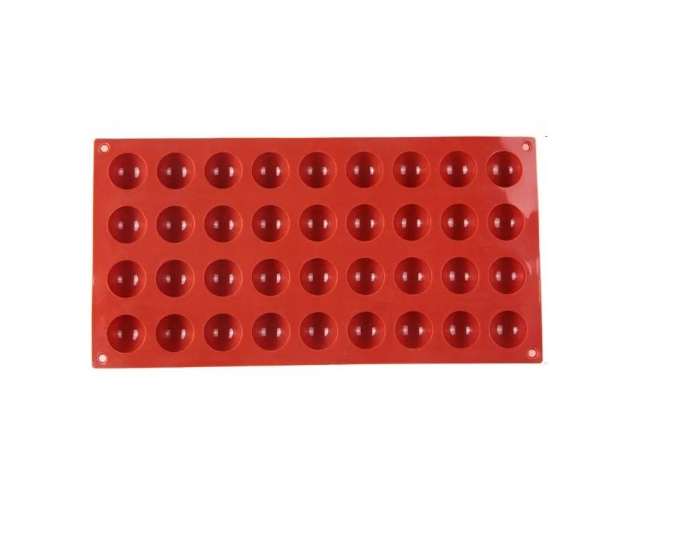 Teglie da forno: Silikon Backform 36 Halbkugeln - 32.5 x 17 x 1.5 cm – Nuovo e nell'imballaggio originale da Werdenberg venduto da EXA-Animal-World 1