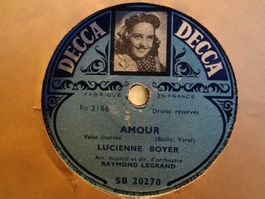 Lot de 8 disques 78 tours de Lucienne Boyer - (Lot 10)