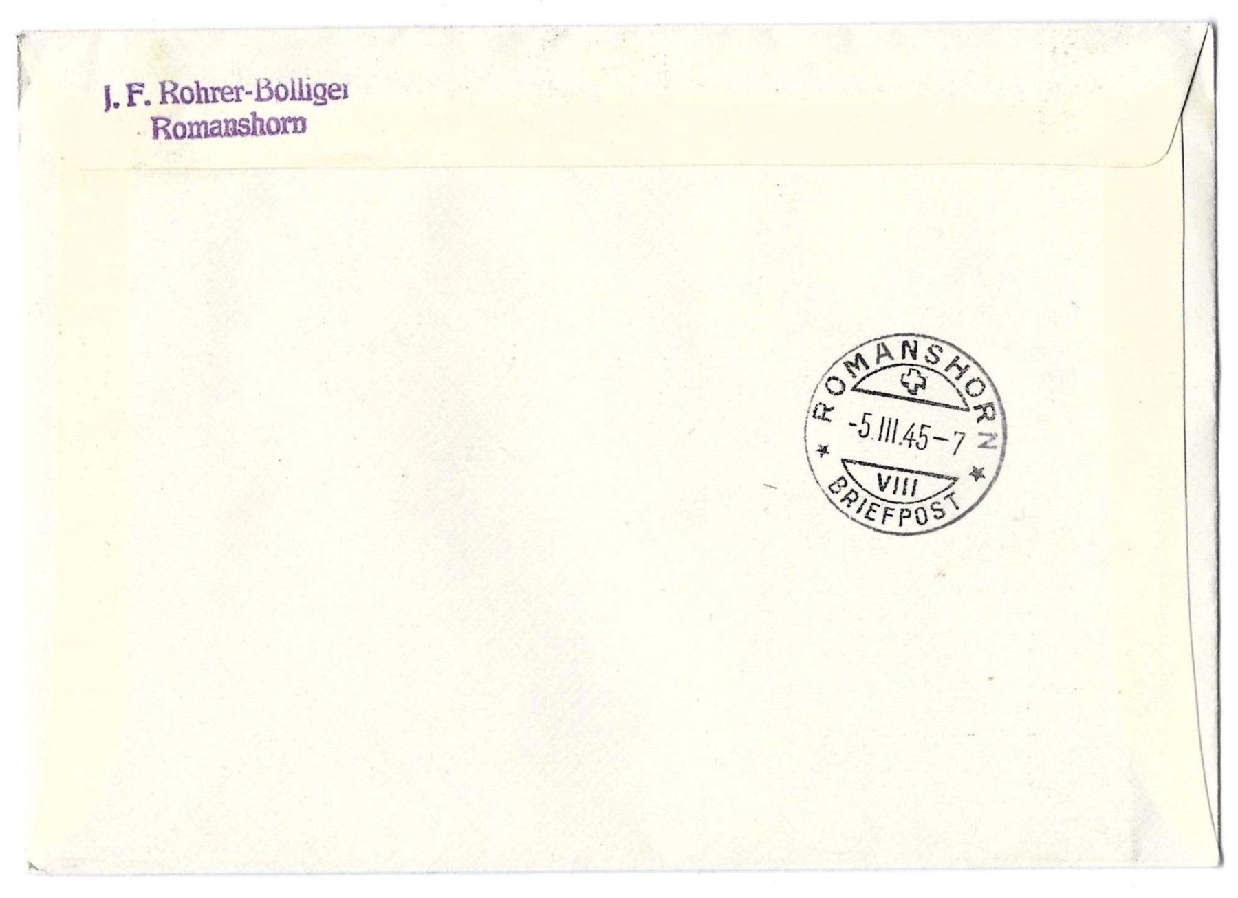 Tutti i francobolli: Express-R-Brief Schweizer Spende 3.III.1945 Genf mit W19+W20 – Usato da Morgarten venduto da mech58 1