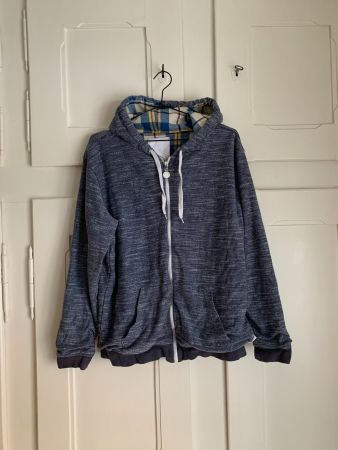 HUMÖR - Hoodie Jacke blau meliert L