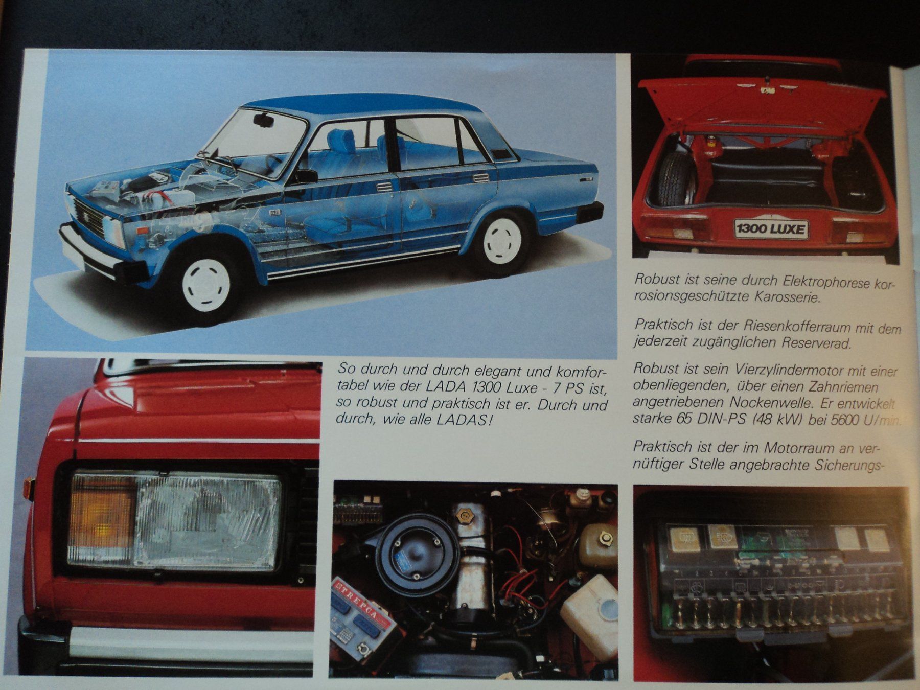 Lada Dokumente: Prospekt Lada 1300 Luxe Typ 2105 1981 – Gebraucht aus Schwarzenburg von modelCARama