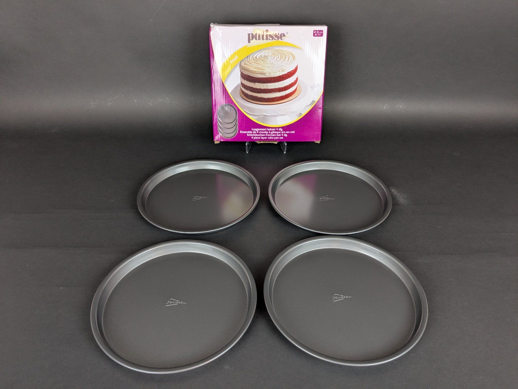Teglie da forno: PATISSE Schichtkuchen-Formen-Set 4tlg. – Nuovo (secondo la descrizione) da Thun venduto da Restwert_Thun 1