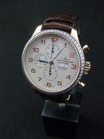 Neue Zeno OS Retro Chronograph Day-Date 18ct 18 K Rotgold