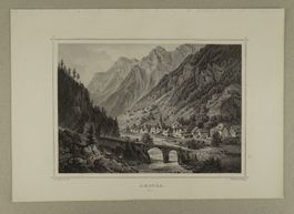 AMSTEG, STAHLSTICH NACH ROHBOCK 1870