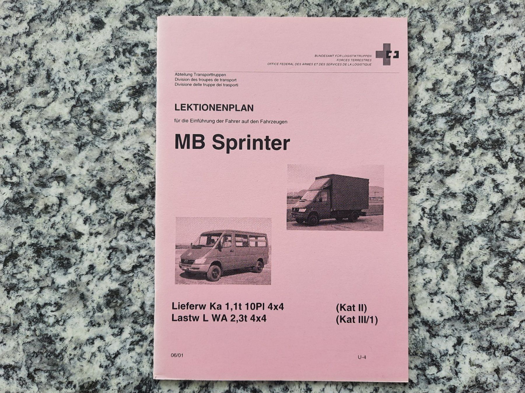 Bücher: Lektionenplan MB Sprinter – Gebraucht aus Ruswil von Sammlergeist