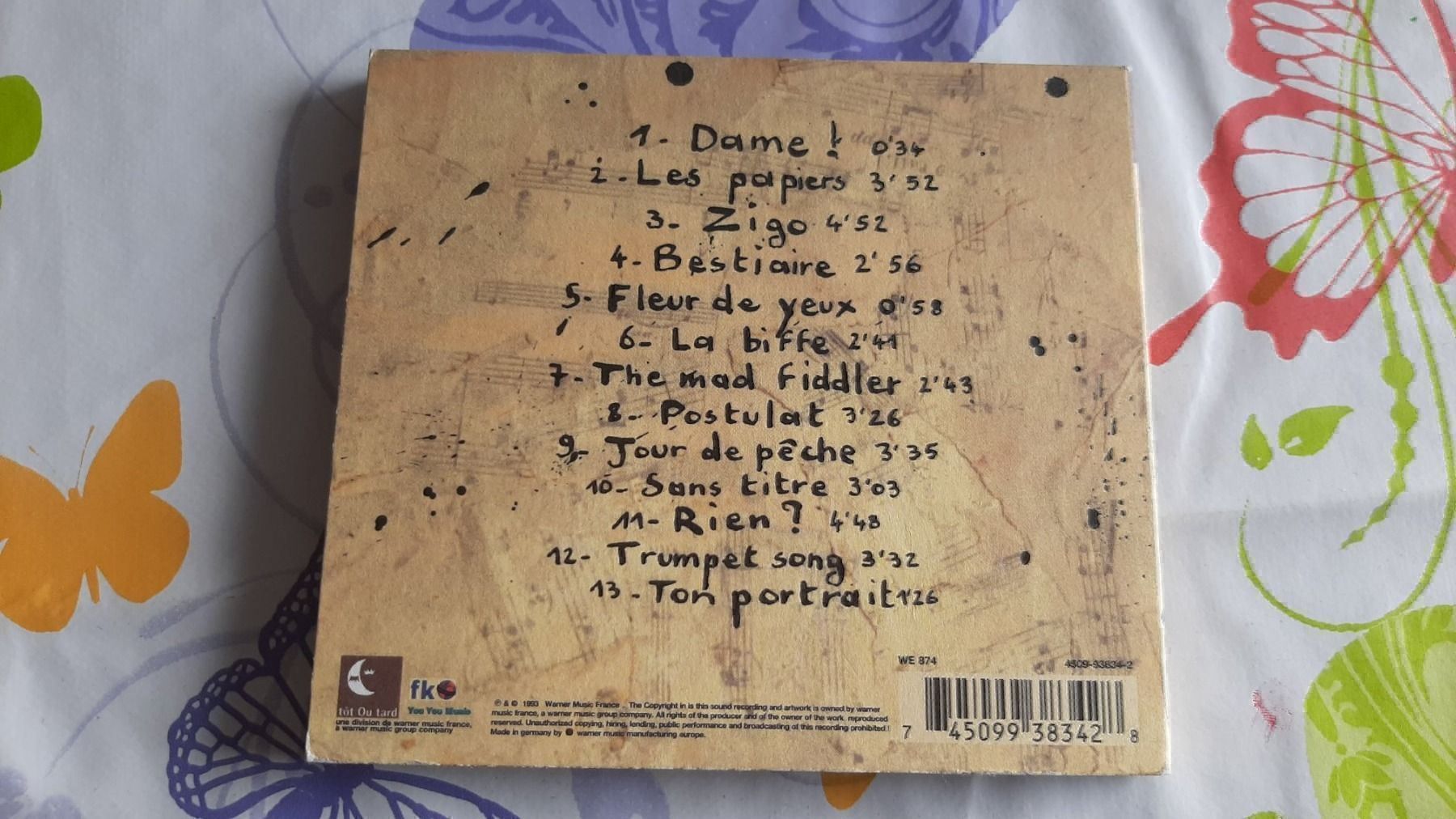 CDs: CD Têtes Raides - Fleur de yeux – Gebraucht aus Pully von bro_n52j 2