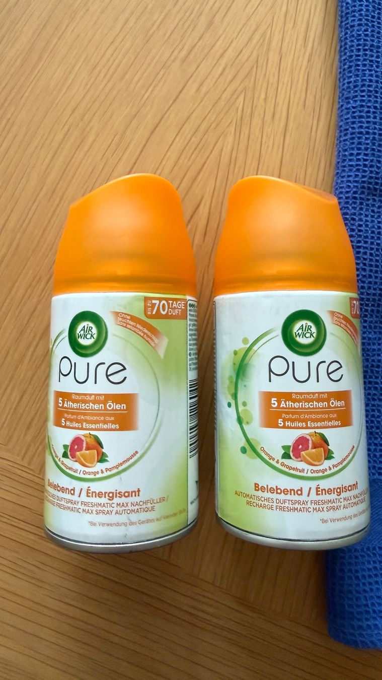 Air Wick Spray per ambienti: 2x Air Wick Orange & Grapefruit – Nuovo e nell'imballaggio originale da Basel venduto da Boelleli69