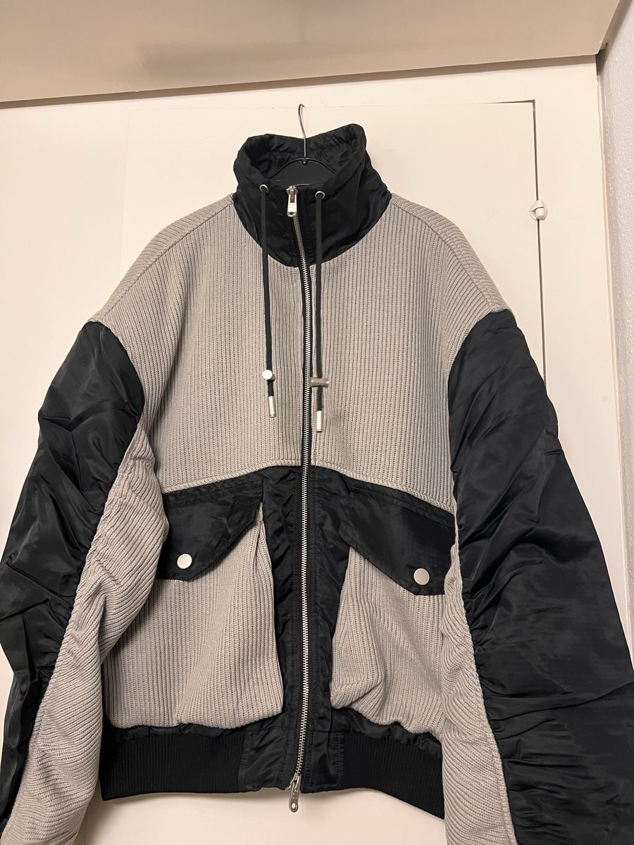 Giacche: Knitted Patchwork Quilted Flight Jacket – Usato da Bern venduto da fen_7rn8