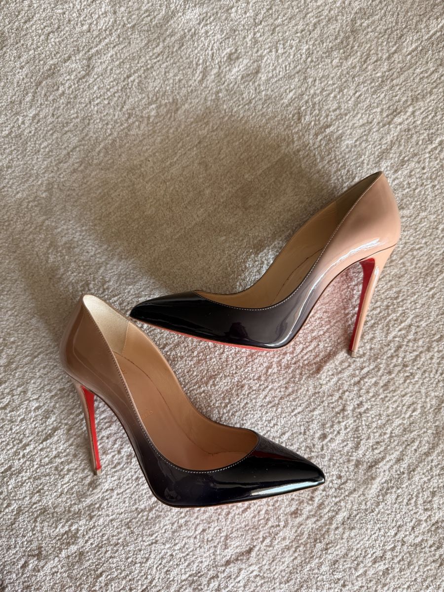 Christian Louboutin Scarpe da donna: Louboutin 37, 10cm beige/ noir – Nuovo (secondo la descrizione) da La Croix (Lutry) venduto da secondhandZara