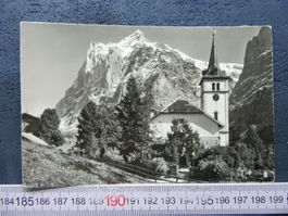 GRINDELWALD KIRCH MIT WETTERHORN 1960 BEO AK