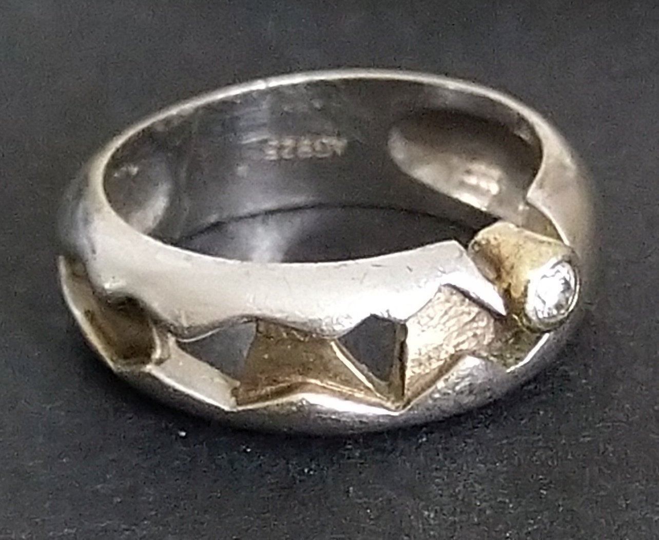 Anelli: DESIGNER RING IN 925 SILBER – Usato da Romanshorn venduto da Glitzer-Paradies