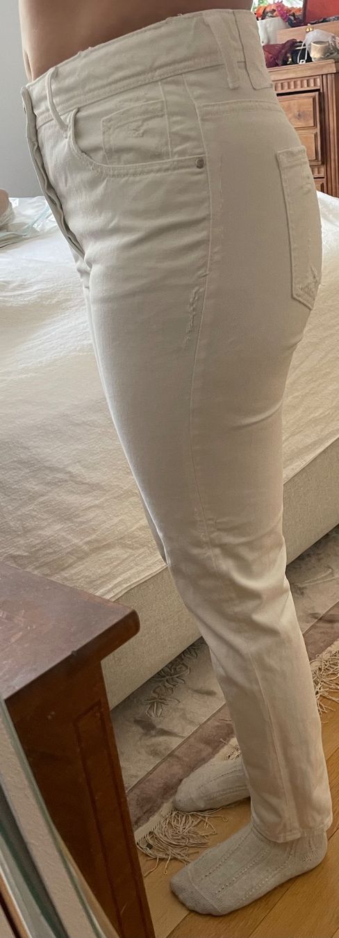 Zara Jeans: White Zara Jeans 36 100% cotton – Usato da Zürich venduto da jas_5mwh 7