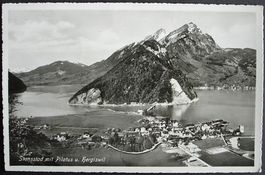 STANSSTAD mit Pilatus u. Hergiswil