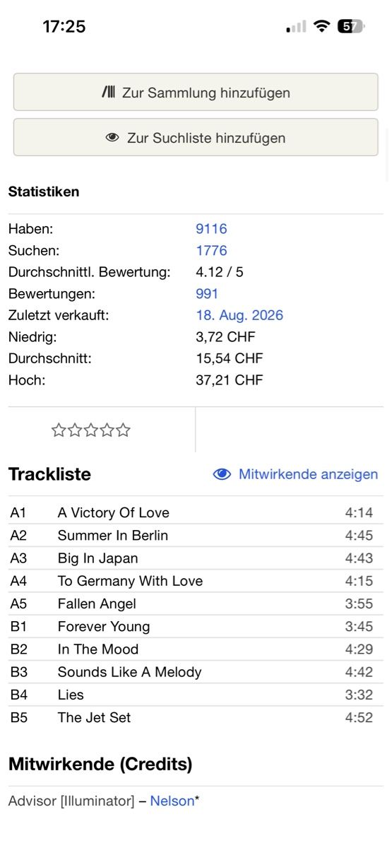 Dischi in vinile: Alphaville. 1984. Forever Young – Usato da Faulensee venduto da Mizuno06 7