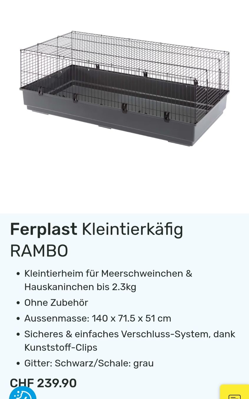 Ferplast Gabbie, trasporto & Sicurezza: Käfig  – Usato da St. Margrethen SG venduto da cina9 2