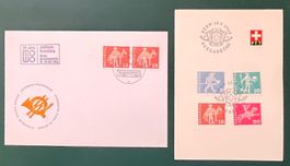 Briefmarken Beleg PTT Bern 1960 MOWO 1966 gebraucht