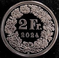 2 Franken  2024 pp / aus Münzsatz / in einer Münzkapsel