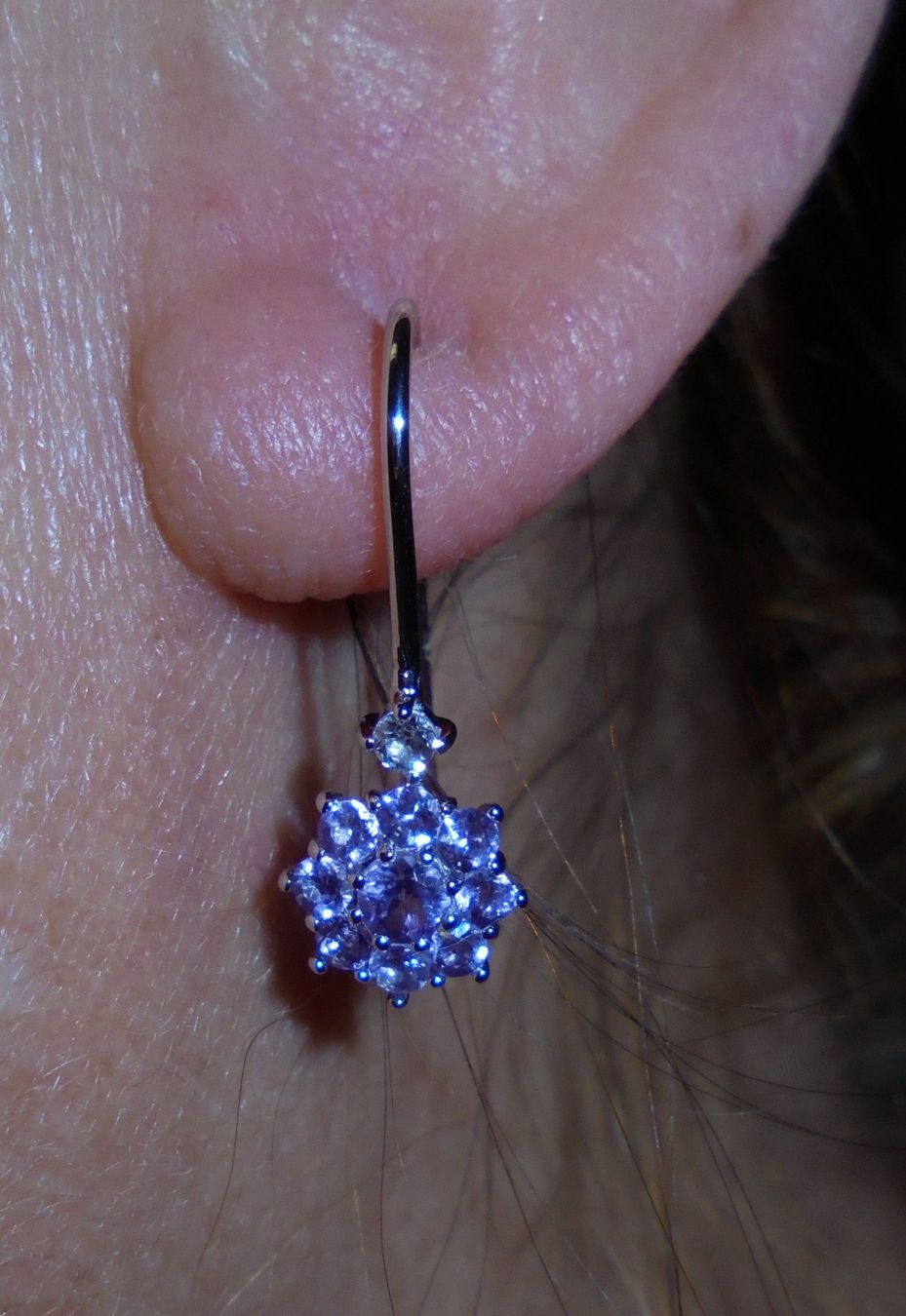 Boucles d'oreille: Echtschmuck: Amethyst-Silberohrhänger – Neuf (Voir description) à Zuchwil par maumauchi 2