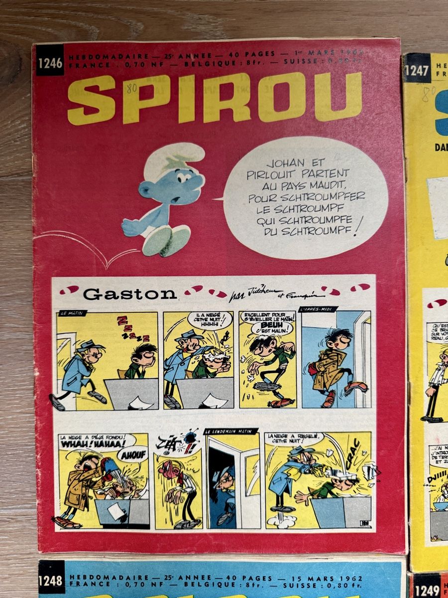 Comics: 5 x alte SPIROU Comic Comics Heft Hefte von 1962 – Gebraucht aus Rothrist von Luckywinner 1