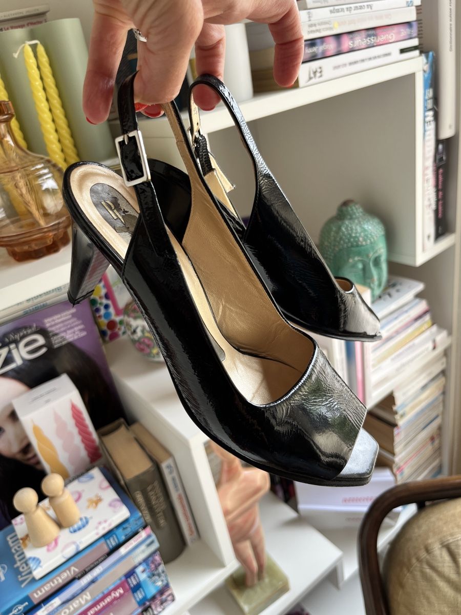 Kaiser Scarpe da donna: Escarpins Peter Kaiser noirs élégants 38,5 – Usato da Evilard venduto da Mamarsi