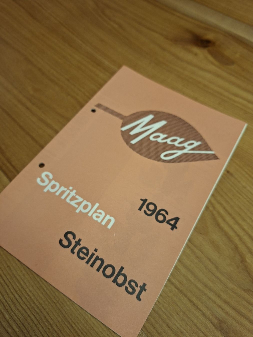 Documenti: Maag Proschüre Spritzplan Steinobst 1964 – Usato da Ganterschwil venduto da HeidiuPeter 1