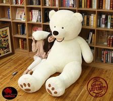 XXL Teddybär Eisbär Weiss 2 m Grosses Kuscheltier Geschenk