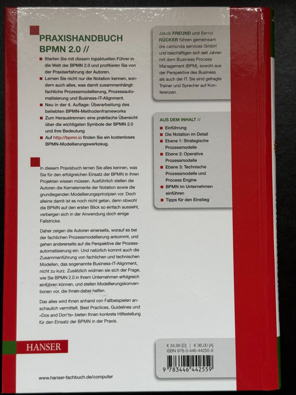 Libri: Praxishandbuch BPMN 2.0 - 4. Auflage – Usato da Luzern venduto da tim1337 1