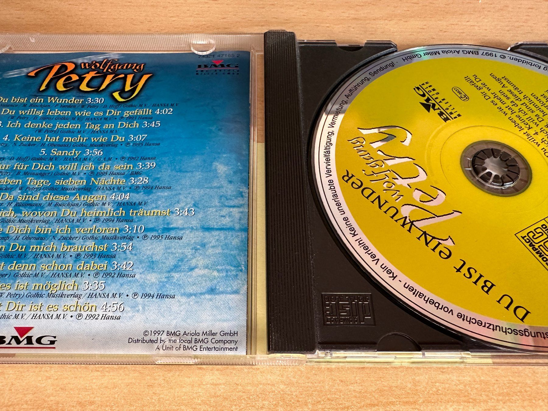 CD: Wolfgang Petry – Du Bist Ein Wunder – Usato da Rikon im Tösstal venduto da Alpenmutz 2