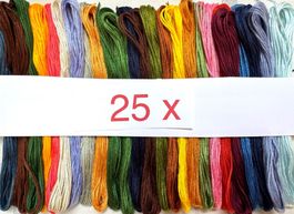 ca 25x Garn Stickgarn Armbändeli Knüpfen Sticken TOP Farben