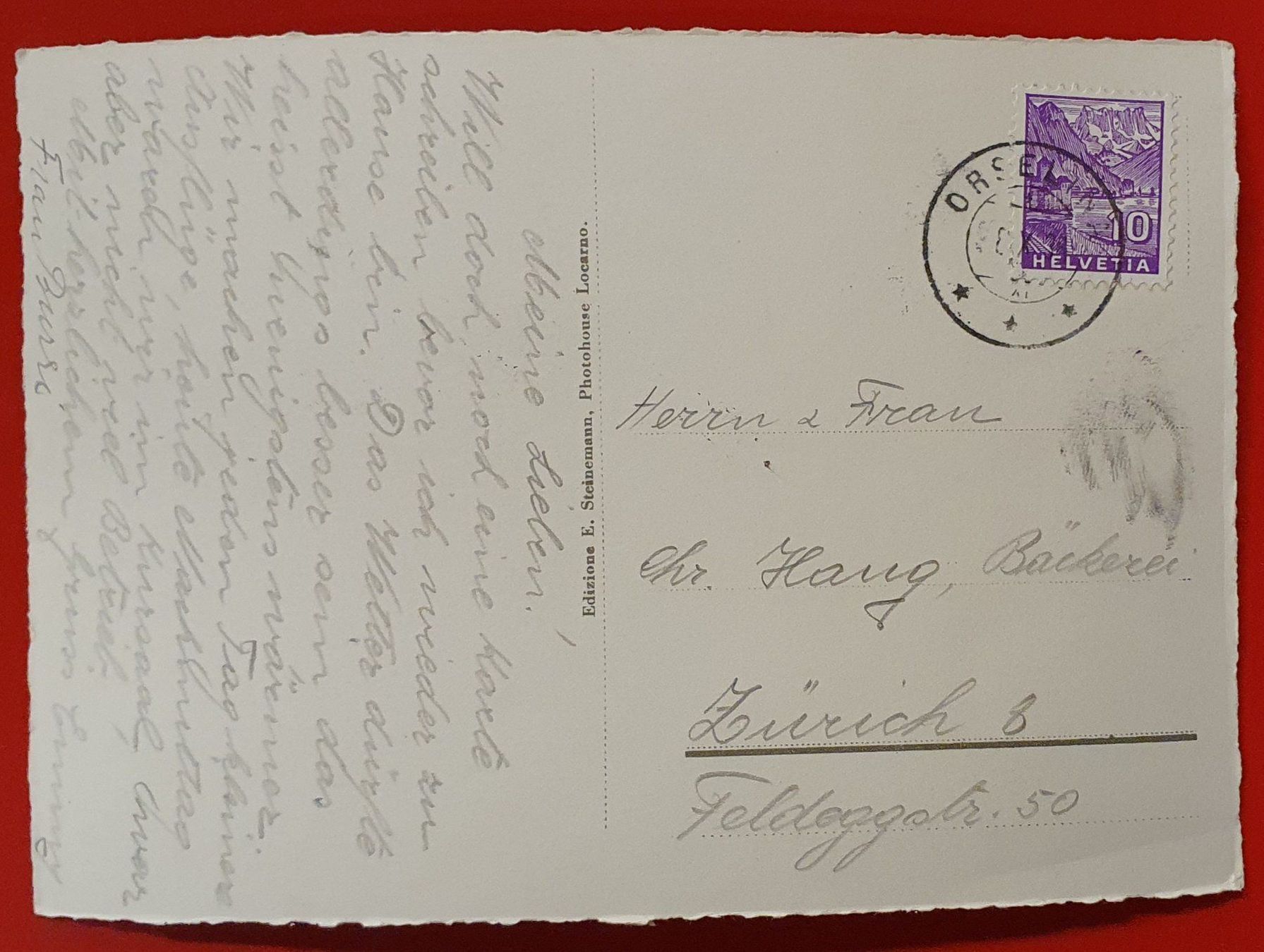 Cartoline postali: Locarno 1938 - Piazza Grande – Usato da Kreuzlingen venduto da Rschweiz1 1