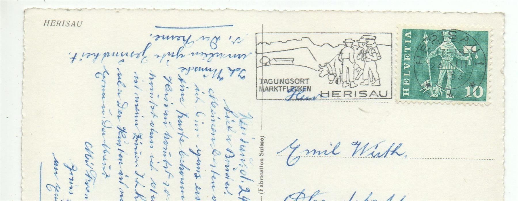 Cartes postales: HERISAU Kinder im Schnee – D'occasion à Jona par philajona 1