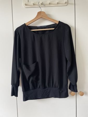 🖤 Zara Basic Blusenshirt,  Eleganz für jeden Tag! Gr S