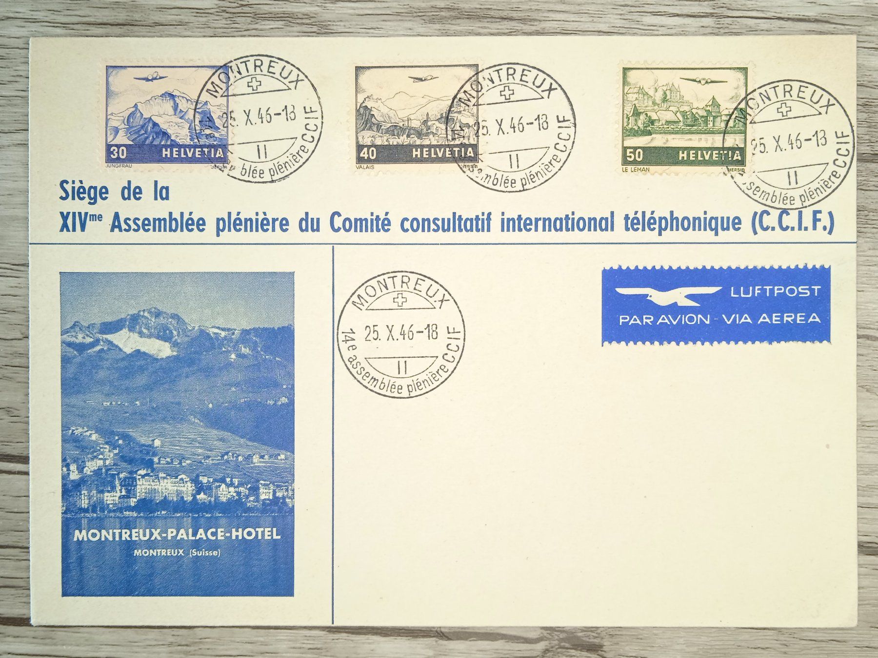Alle Briefmarken: TR89 Enveloppe + Timbre Suisse 1946 – Gebraucht aus Cousset von Patrick_Collections
