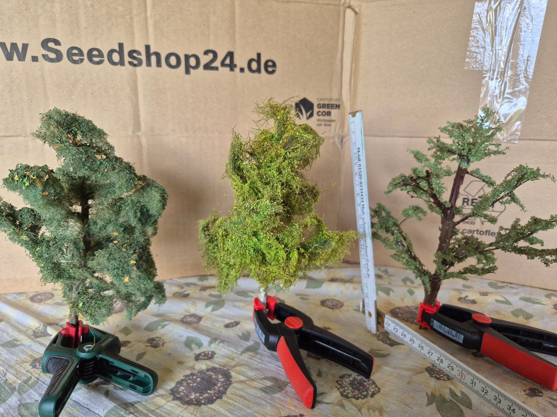 Modelleisenbahnen: schöne grosse Laubbäume Eigenbau H0 / 0 – Gebraucht aus Bibern SH von streunekater 2