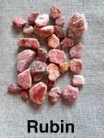 Rubin   Corundum   echte Rohsteine    unbehandelt natur