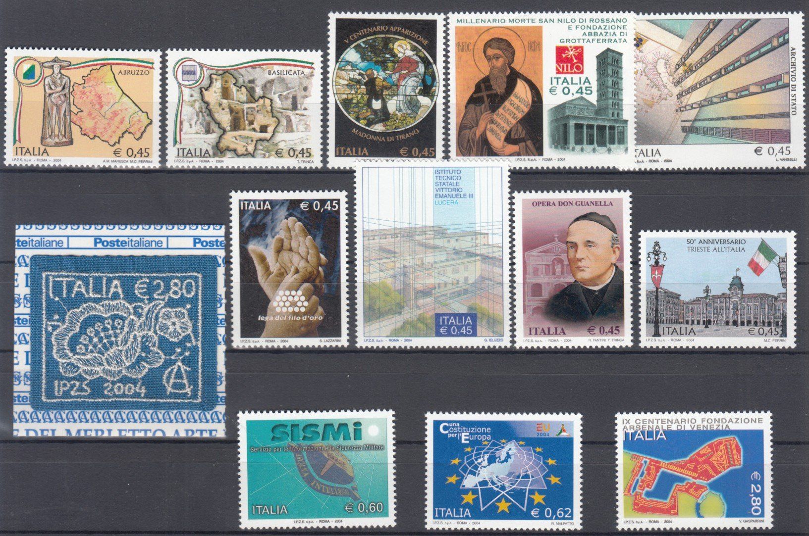 Tutti i francobolli: Italien 2004 postfrisch – Usato da Bürglen TG venduto da StampGraf 5
