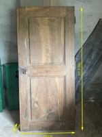 Magnifique porte ancienne en noyer massif 192,5x88cm